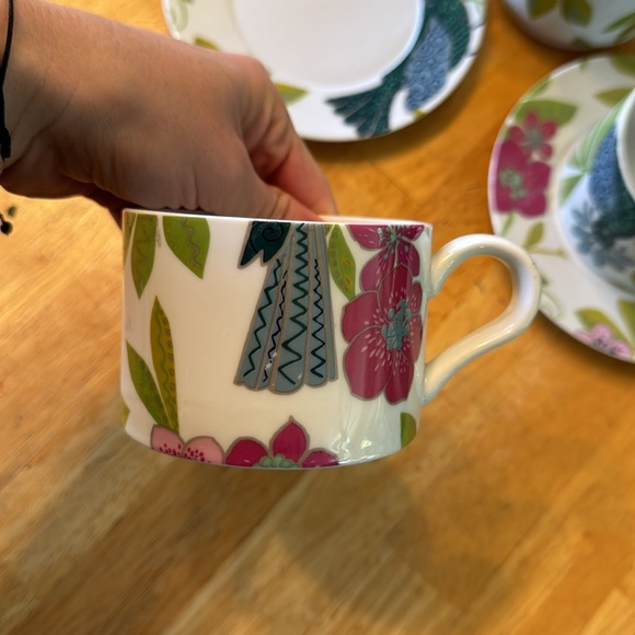 NWT World Market Blue Bird Tea Set for Two - Picture 3 of 6